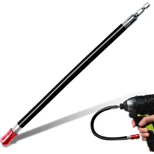 12Inches Flexible drill bit Extension  Bit Holders, 1PACK Flex Shaft Extension Socket Drill Bit Holder Hex Shank Quick-Change Drill Bit Guide