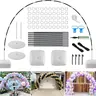 Balloons Arch Kit - 9ft Tall x 10ft Wide Sturdy Plastic Adjustable Frame with Base, All-in-1 Backdrop Stand Kit for Wedding, Baby Shower (Saves Extra Shopping)