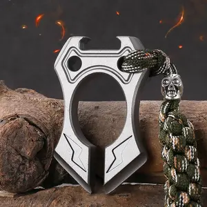 Home Decor Pendant Necklace, Alloy Material, Multifunctional Bottle Opener, Stainless Steel Decoration Tool, Portable Hanging Charm