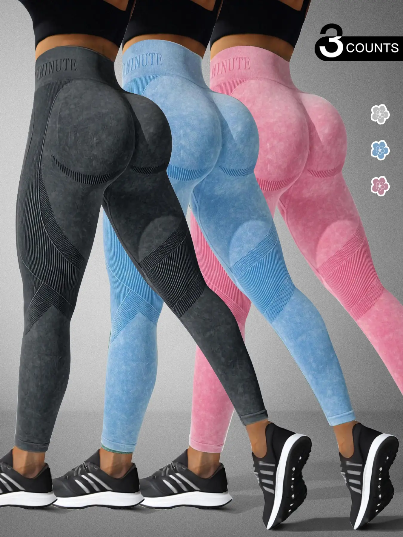 Women's High Waist Seamless Sporty Tight Pants, High Waist Activewear, Gym Yoga Pants, Contour Leggings, Letter Print, Butt Lifting, All Seasons Fashion, Fitness Workout Pants, Gym Sportswear Bottoms