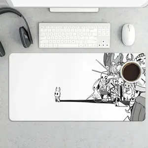 H Hollow K Knight Anime Gaming Mouse Pad & Desk Mat for Gamers and Anime Enthusiasts Unique Design Comfortable Surface Enhances Desk Aesthetics