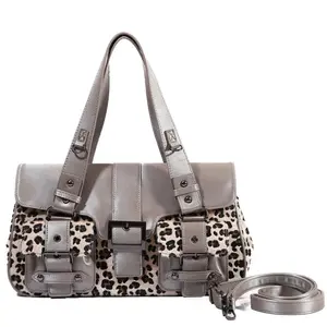 LVANKA'S Leopard Print Vintage Design PU Leather Bag - Multi Pocket Casual Hobo Tote Satchel Crossbody Purse for Women, Boho Style Crossbody curve Bags with Adjustable Shoulder Strap, Handbag,  Lightweight & Spacious, Perfect for Daily Use