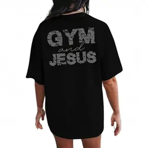 Gym And Jesus Shirt,  Gym Pump Cover, Christian Gym Shirt, Gym Shirt,Bodybuilding Pump Cover, Woman Of God,Jesus Shirt, Crewneck T-Shirt