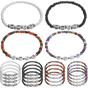 Beaded Friendship Bracelets for Women Bulk  Stackable Stretch Beads Bracelets Christmas Friendship  Gifts for Women Men