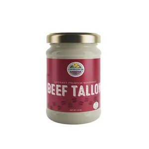 Cornhusker Kitchen Premium Rendered Beef Tallow 14 oz Jar