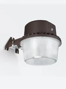 LED Barn Light, Dusk to Dawn Area Lights with Photocell, Outdoor Security Flood Lighting, ETL & FCC Listed, IP65 Waterproof, Aluminum Housing, 110-277V, Garage, Yard, 5000K Daylight, Bronze