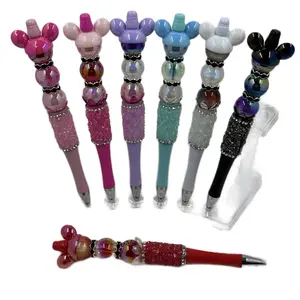 Beaded Pen with Mouse Ears for Writing and Correction Tools