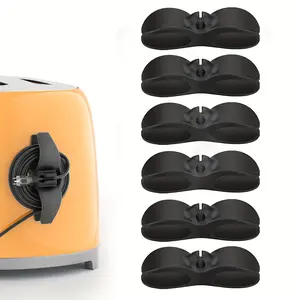 6Pcs Cord Organizer for Appliances, Upgraded Kitchen Cord Organizer, Cord keeper Cord wrapper Cord holder Cord winder for Appliances Air Fryer, Coffee Maker, Blender, Pressure Cooker, Toaster, Cord Storage