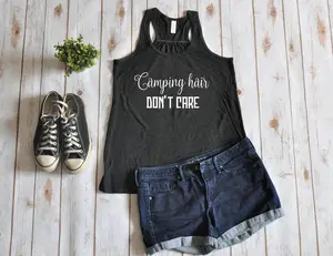 Camping hair Don't care Women's Tank Top