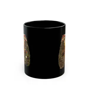 Alabama Hunting Scene Black Mug — 'Rooted in Red Dirt' 11/15oz