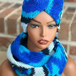Blueberry scarf set
