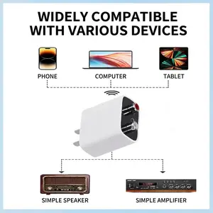 Bluetooth 5.3 Receiver for Old Audio Amplifiers Wireless Audio Adapter Hi-Fi Stereo Conversion Module for Seamless Streaming Enhanced Audio Quality