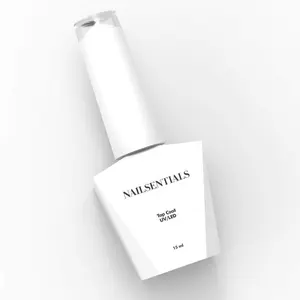NAILSENTIALS SHINY TOP COAT  - Clear Color Gel Shine Finish and Long Lasting, Soak Off Nail Lamp Gel, 15ml