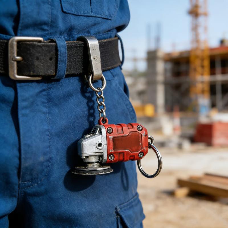 2-in-1 Makita-inspired mini grinder keychain accessory