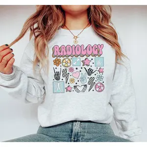 Retro Radiology Sweatshirt – Rad Tech Crewneck, X-Ray CT MRI Medical Gift For Radiology Nurse Or Graduation