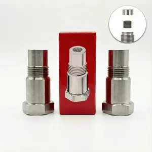 M18 x 1.5 Thread Extension Fitting, Stainless Steel Straight Connector, Precision Machined, Leakproof & Rust-Resistant, Heavy-Duty Coupler for DIY Mechanical Repairs