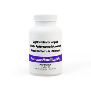 Probiotics Supplement - 60 Capsules for Digestive Health and Athletic Performance probiotic  women , men