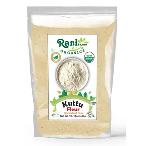 Rani Organic Kuttu (Buckwheat) Flour 16oz (1lb) 454g ~ All Natural | Gluten Friendly | NON-GMO | Kosher | Vegan | Indian Origin | USDA Organic Certified