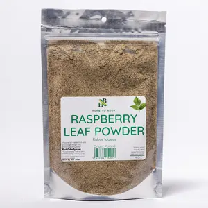 Herb To Body Raspberry Leaf Powder | Rubus Idaeus | Wildcrafted | 4oz Beverage Mixed