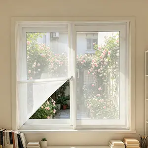 White/Black/Grey Magic Tape Mosquito Net - Self-adhesive Anti-Mosquito Window Screen Mesh, Invisible Air Tulle, Reusable Protection Against Insects & Flies