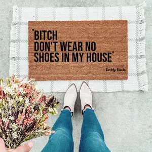 No Shoes In My House Doormat, Welcome mat, Funny doormat, Porch Decor, Housewarming Gift