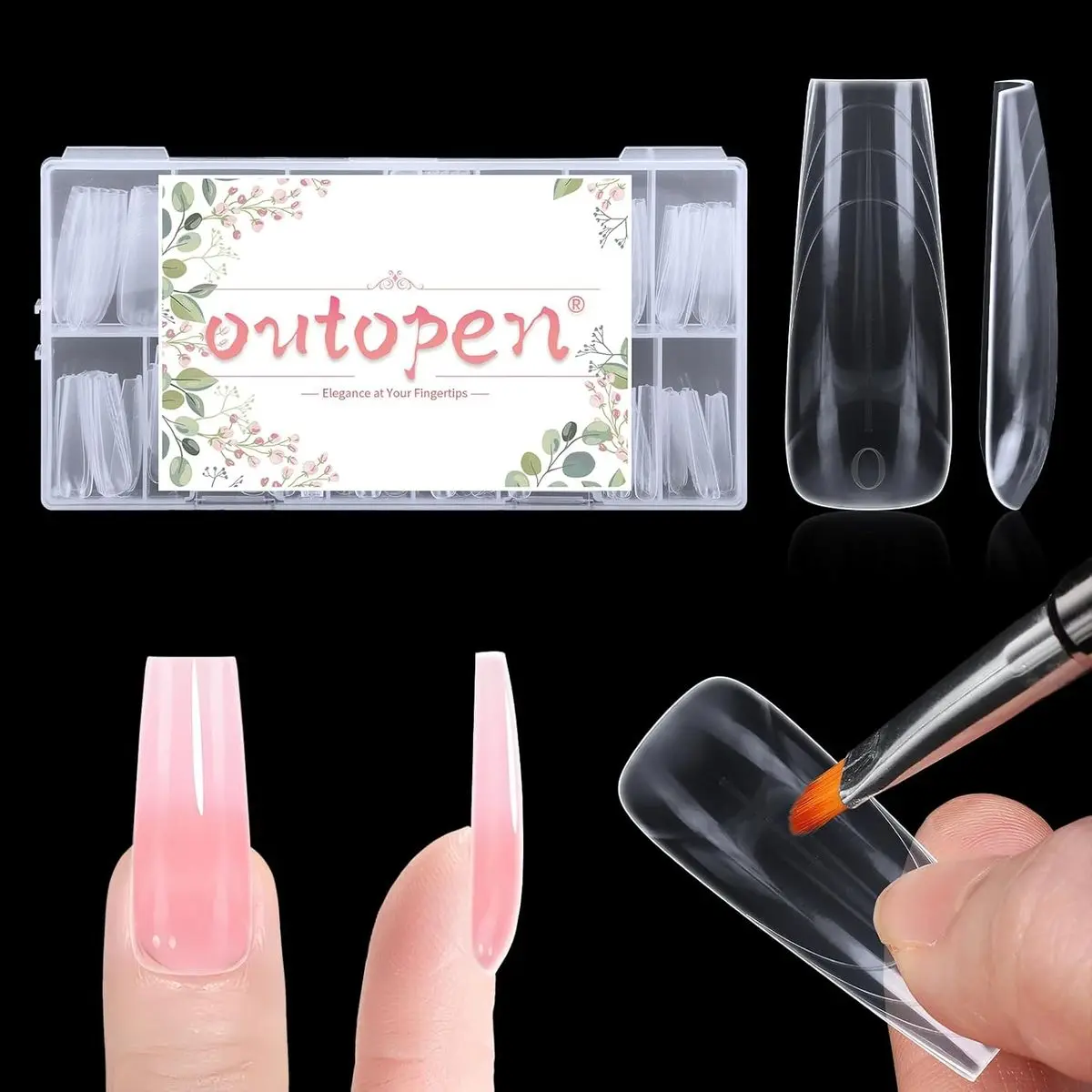 Long Coffin Nail Forms