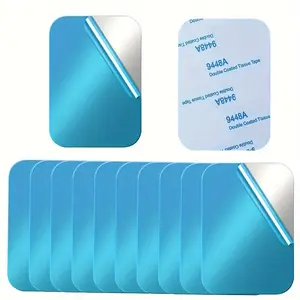 Universal Metallic Plate for Magnetic Phone Car Mount Holder, Strong Adhesive Magnetic Phone Holder Plate, Compatible with Magnetic Mounts