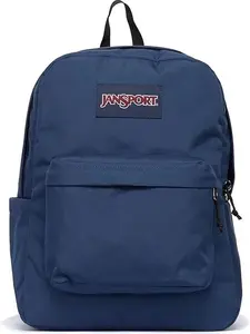 JanSport SuperBreak Navy Backpack - Classic, Durable, & Lightweight School Bag