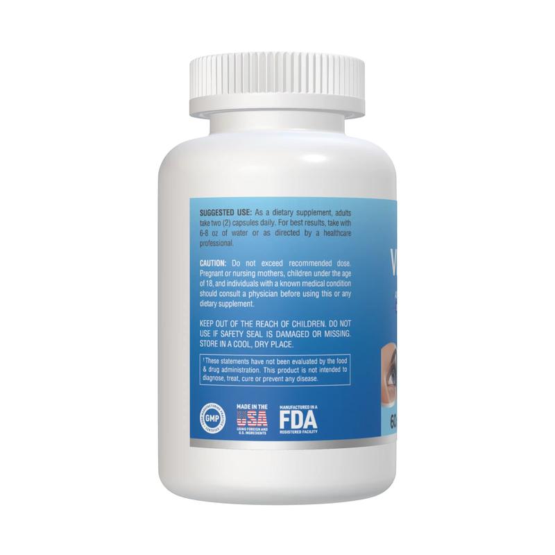 VisPure-Eye Health & Vision Health Support Supplement - Promote Healthy Eyesight & Clear Vision - Help Reduce Eye Strain, Eye Pressure, Dry Eyes, & Blurred Vision