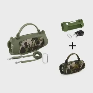 For JBL Charge 6 Waterproof Portable Bluetooth Speaker Silicone Case,Soft Protective Sleeve Cover with Shoulder Strap for JBL Charge 6 Speaker，This product comes with a protective case and a speaker.  VanLife Outdoor speaker