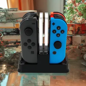 Controller Charging Station, Controller Charger with Charging Indicator, Console Accessories for Nintendo Switch & OLED Model