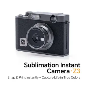 Hanin Z3 2-in-1 Instant Camera & Color Printer, Colorful & Compact Design, 2.1×3.4 Inch Sticky Photo Paper (10 Sheets Included)