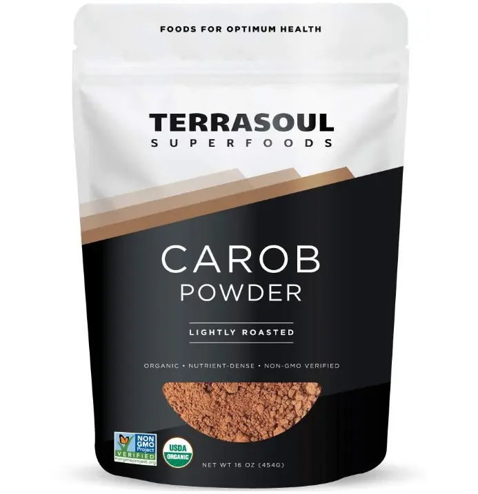 Terrasoul Superfoods Organic Carob Powder, 1 Lb - Cocoa Powder Alternative | High in Fiber