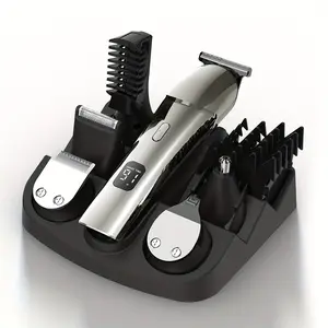 Electric Barber And Beard Trimmer For Men - 11 In 1 Mens Grooming Kit With Hair Clippers, Electric Razor, Shavers For Mustache, Body, Face, Nose & Ear Hair Trimmer, Gifts For Men