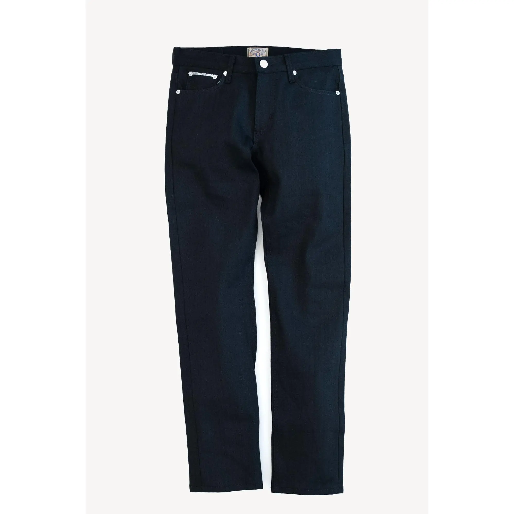 Japanese Jet Black | Slim Straight Selvedge Denim