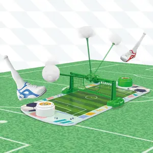 Double Player Table Football Game Toy, Floating Soccer Ball & Realistic Field, Parent-Child Interactive Gift for Kids over 3 Years