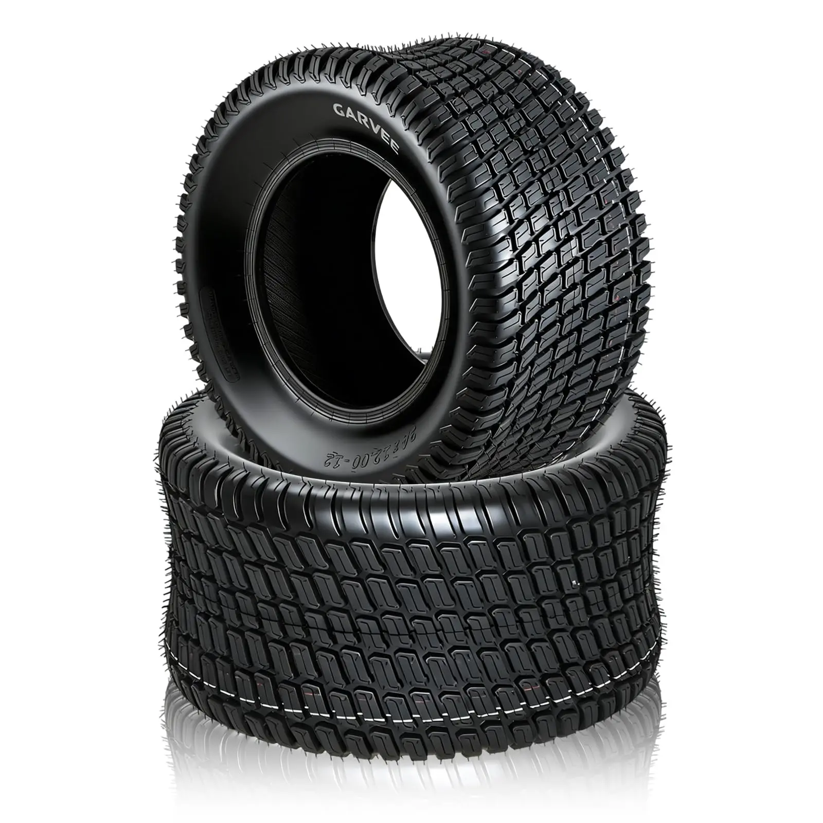New Upgraded 2pcs 23X8.5-12 23X8.5-12 Lawn Mower Tires Set of 2, 4 Ply Tubeless Turf Tires 23/8.5-12, 1700 LBS Capacity for Garden Tractor & Cart, NOT for Highway Service