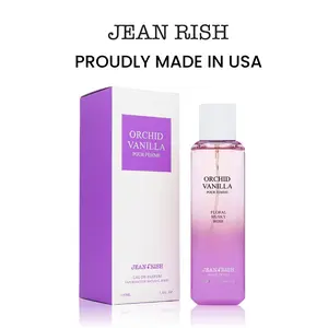 Orchid Vanilla, Jean Rish, Women Perfume, Eau De Parfum (3.4 Fl Oz / 100ml) with Floral-Musky-Rose, Long Lasting and Luxury Fragrance, Made in USA