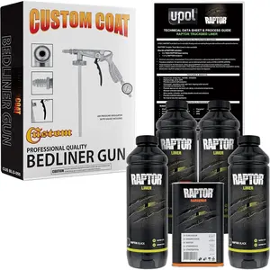 Black Urethane -  Bed Liner Kit w/Free  Coat   with Regulator, 4 Quarts
