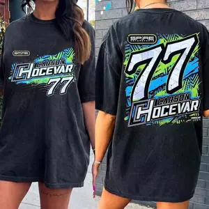 Comfort Colors® Retro 90 Graphic Nascar 77 Carson Hocevar Shirt, Carson Hocevar Graphic Tee, Gift For Fan Man Woman Tee, Unisex Womenswear Menswear Graphic Tops ICH