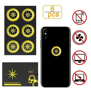 【6 Pcs】 Ｅм F Stickers - For Phones, Laptops, Fridges, andMore - Gold/Silver for Smartphones, Cases, and Devices