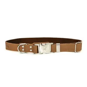 Soft Leather Quick Release Dog Collar
