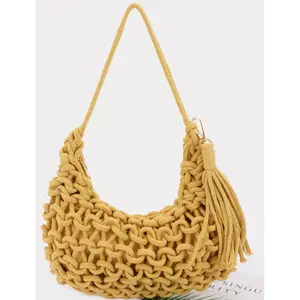 Handmade Cotton Braided Shoulder Bag