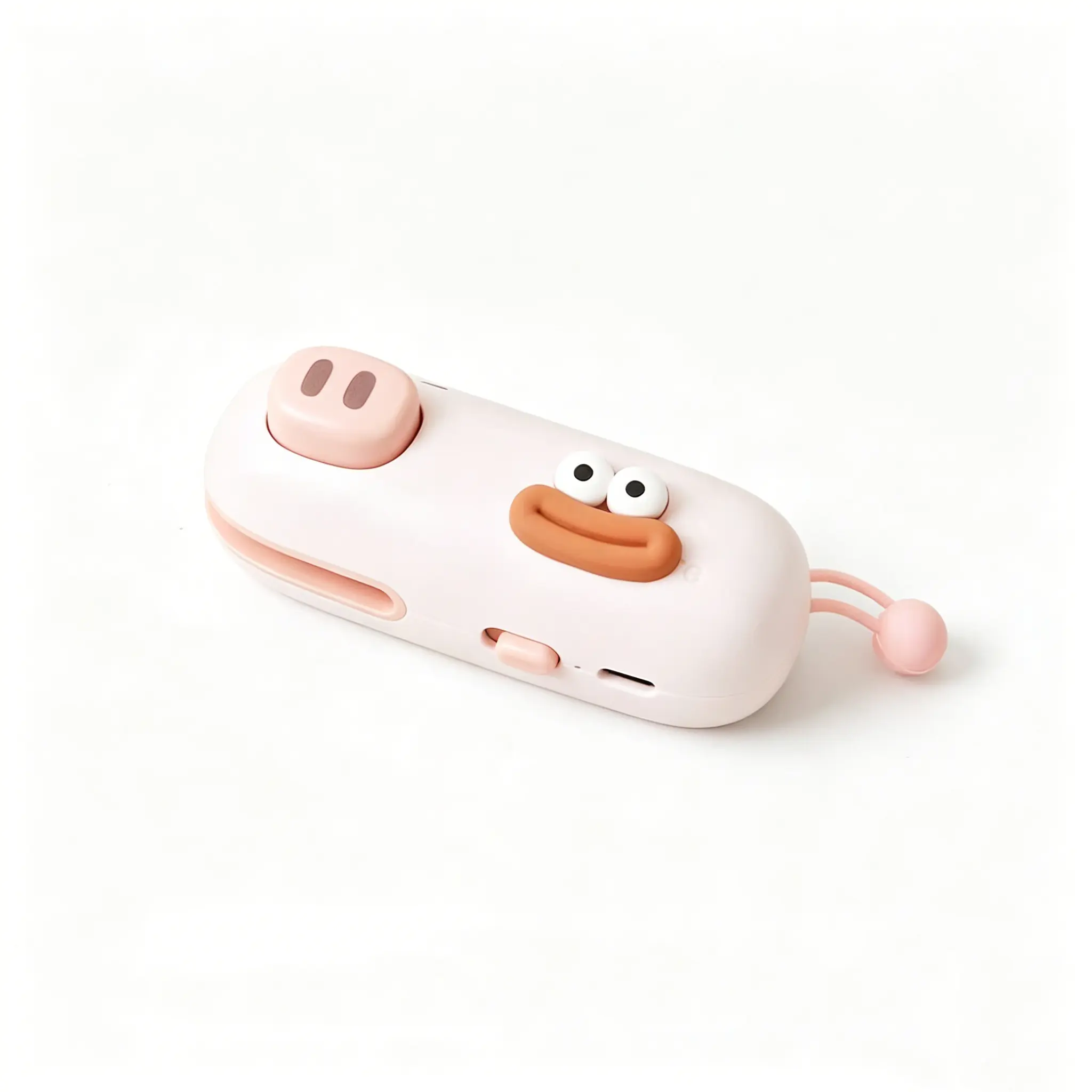 Mini Cartoon USB-Charging Handheld Bag Sealer with Colorful Silicone Accents, Compact Portable Lightweight Camping Gadget for Airtight Seal on Snack Bags, Mini Travel Products Automatic Bag Sealing