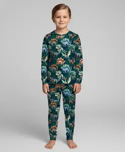 Charlie Play Jurassic Dreams - Bamboo Lyocell Long Sleeve Lounge Set
