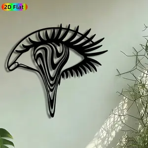 1pc Tribal Falcon Metal Wall Art, Stylized Falcon Statue Mural, Iron Craft, Intricate Craftsmanship, Perfect for Housewarming, Graduation Decor, Perfect for Office Studio Patio Wall Decor, Ideal Gift for Wildlife Enthusiasts.