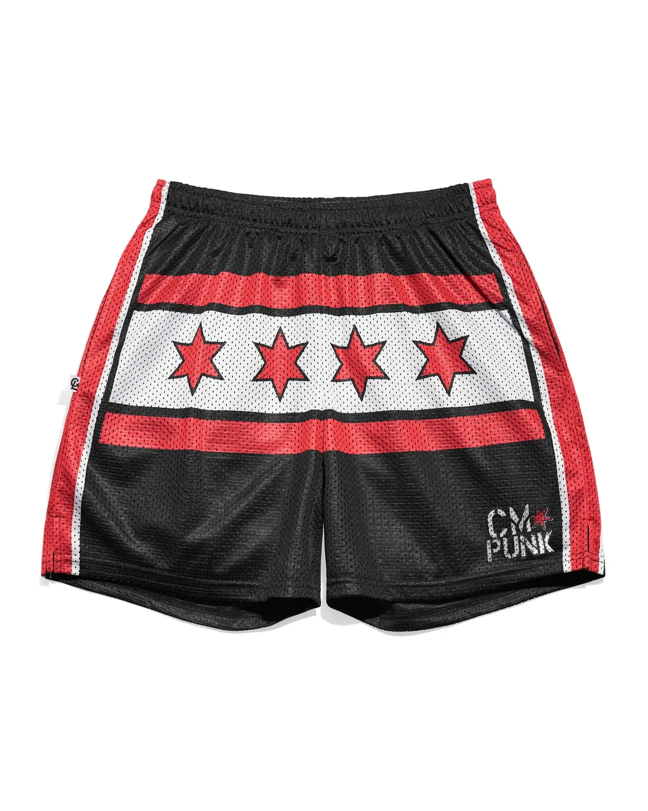 Chalk Line CM Punk SummerSlam 2011 Entrance Retro Shorts – Premium Wrestling-Inspired Mesh Shorts for Men | Midweight Athletic Gym Shorts | Retro Streetwear & Everyday Casual Wear