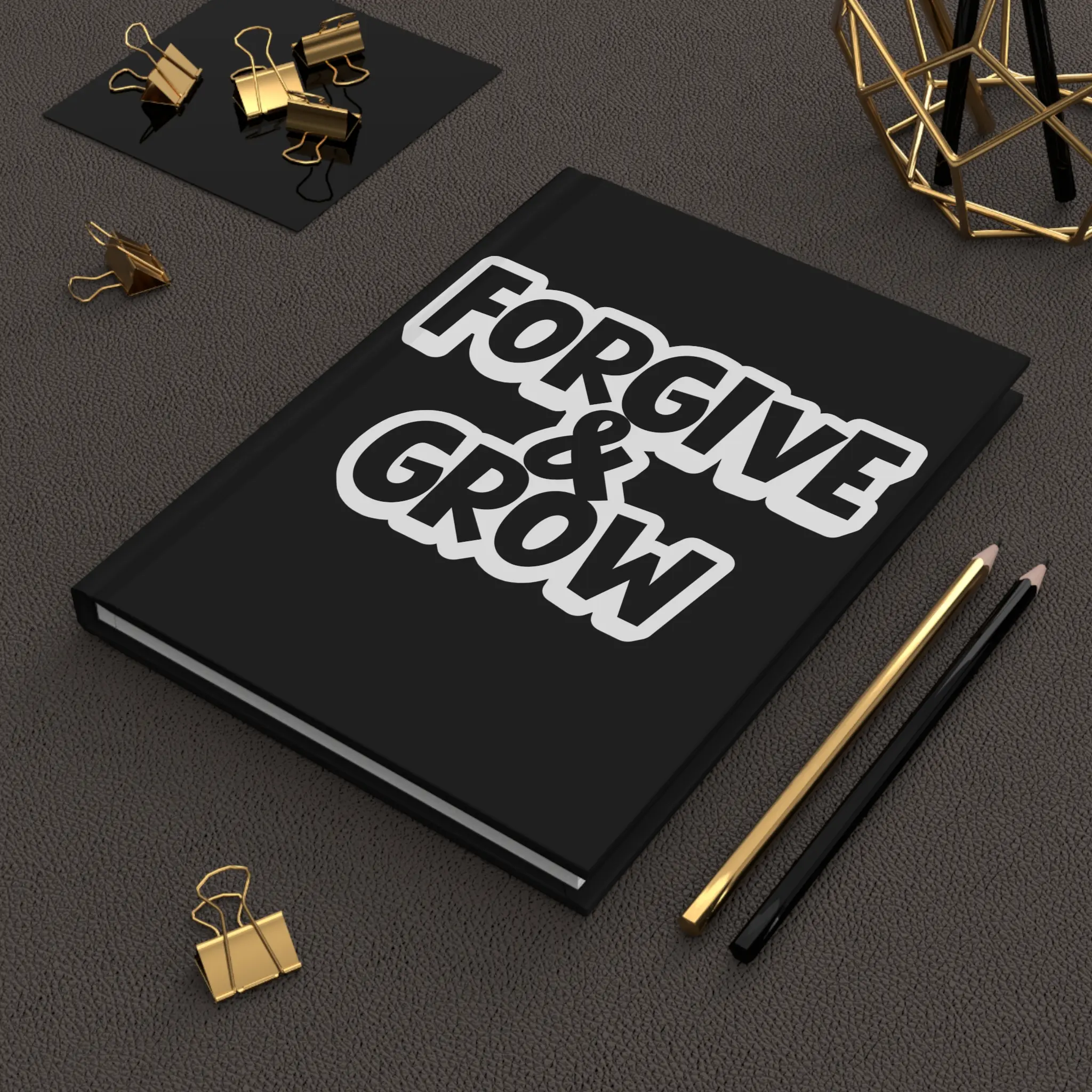 FORGIVE & GROW Blank Journal for Writing and Sketching - Hardcover Matte Journal, Notebook, Diary, Sketchbook, Scrapbook, 5x7 inches