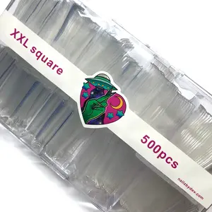 NAIL TIPS XXL SQUARE (C-CURVE) 500PCS (HALF COVER)