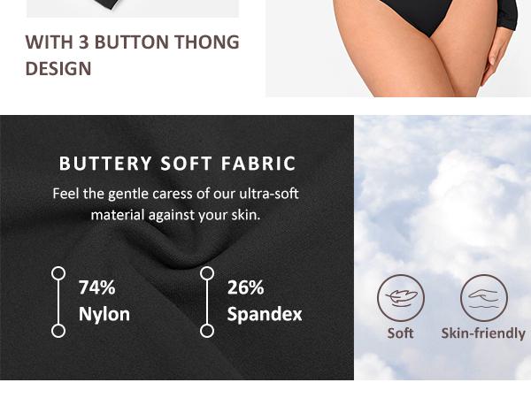 FeelinGirl Womenswear Seamless Long Sleeve Thong Bodysuit for Tummy Control V Neck Going Out Fabric Comfortable Deals For You Days FeelinGirl Womenswear Seamless Long Sleeve Thong Bodysuit for Tummy Control V Neck Going Out Fabric Comfortable Deals For You Days